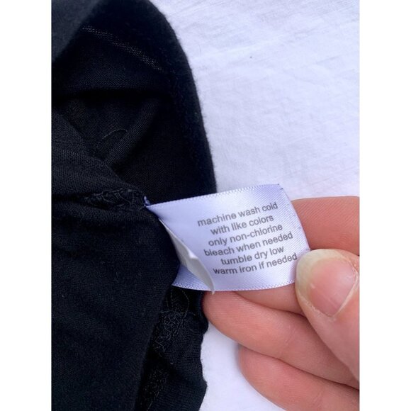 Lane Bryant Black Tank Top Sleeveless Shirt Criss Cross Lace Front 18/20 Plus Si - Picture 5 of 7